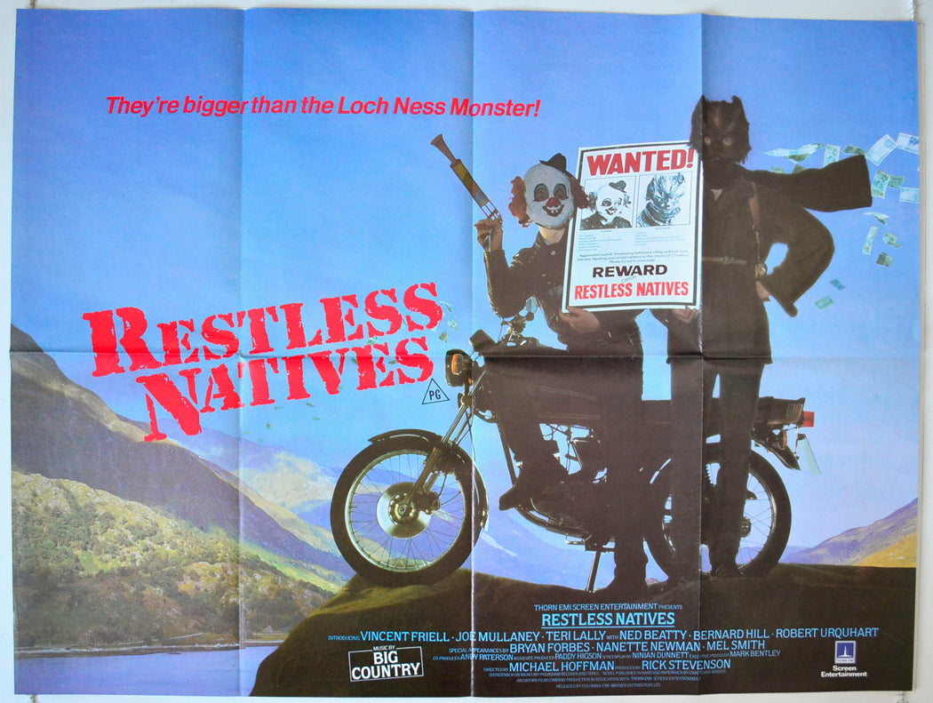 Restless Natives Original British Quad Poster - Movie Poster