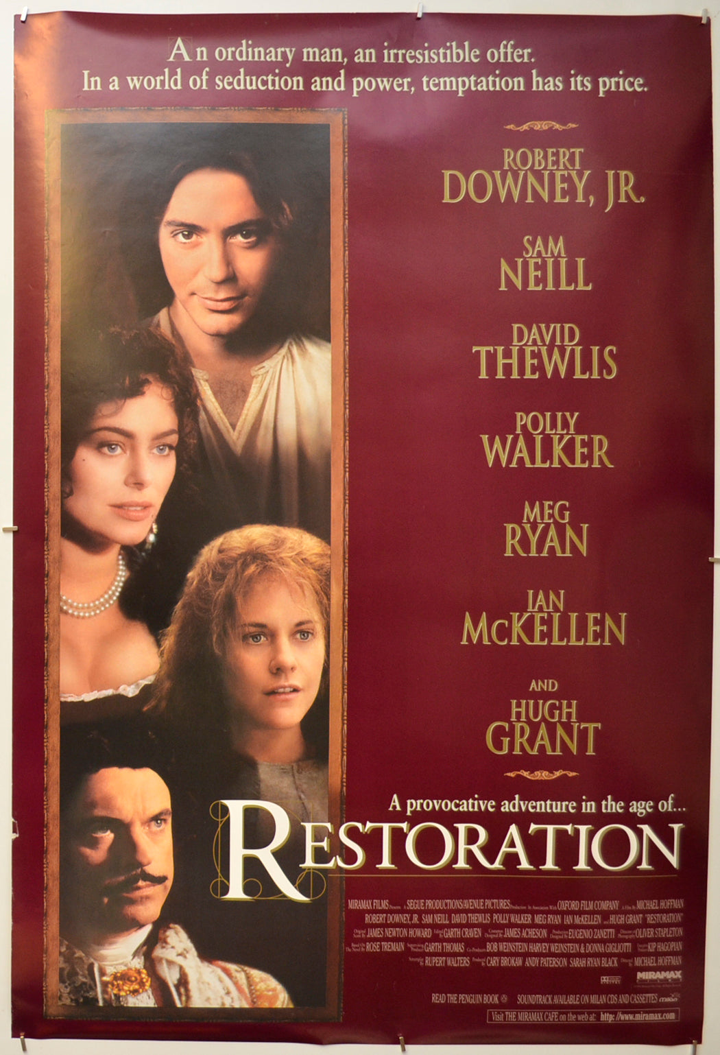 Restoration Original One Sheet Poster - Film Poster - Movie Poster  