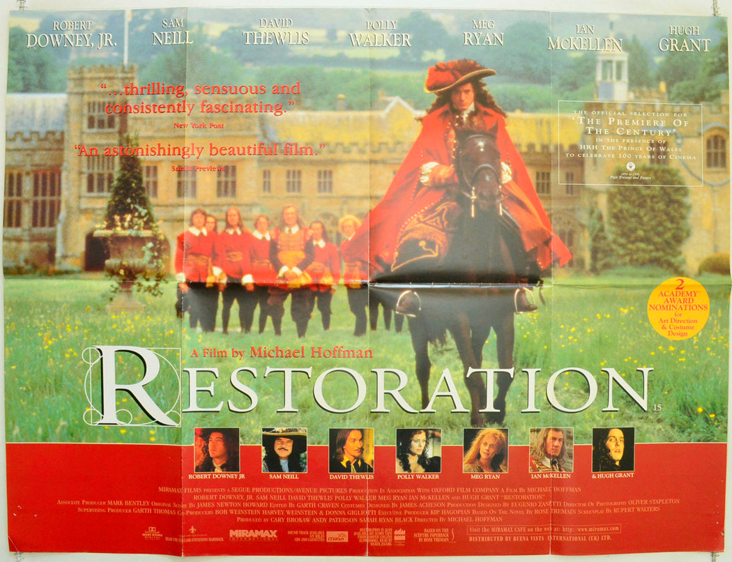 Restoration Original British Quad Poster - Film Poster - Movie Poster 