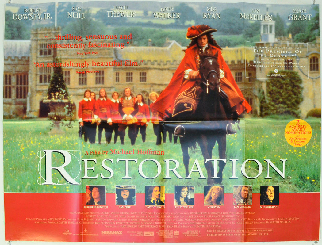 Restoration Original British Quad Poster - Film Poster - Movie Poster 