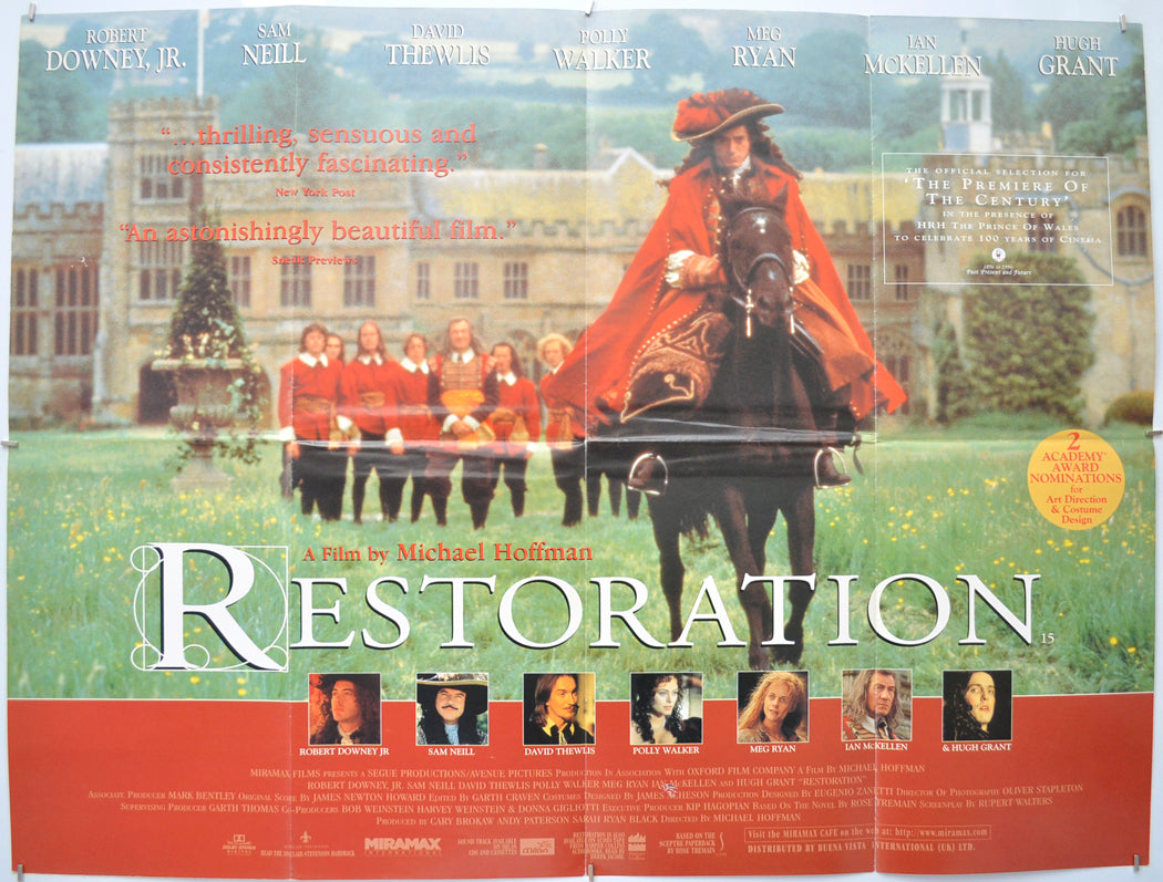 Restoration Original Quad Poster - Film Poster - Movie Poster  