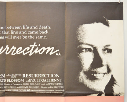 RESURRECTION / THE PROMISE (Top Right) Cinema Quad Movie Poster 