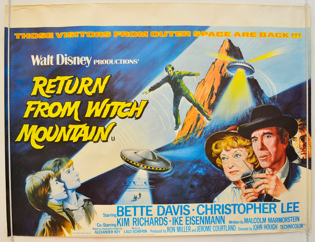 Return From Witch Mountain Original Quad Poster - Film Poster - Movie Poster  