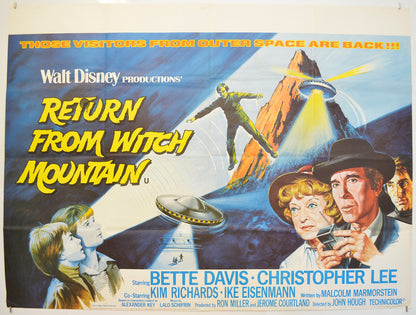 Return From Witch Mountain  Original Quad Poster - Film Poster - Movie Poster