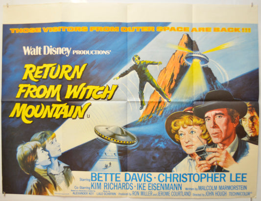 Return From Witch Mountain Original Quad Poster - Film Poster - Movie Poster