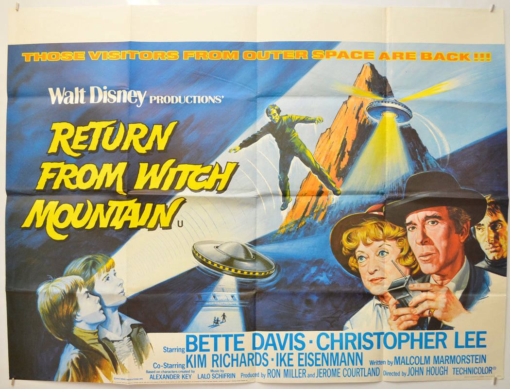 Return From Witch Mountain Original Quad Poster - Film Poster - Movie Poster