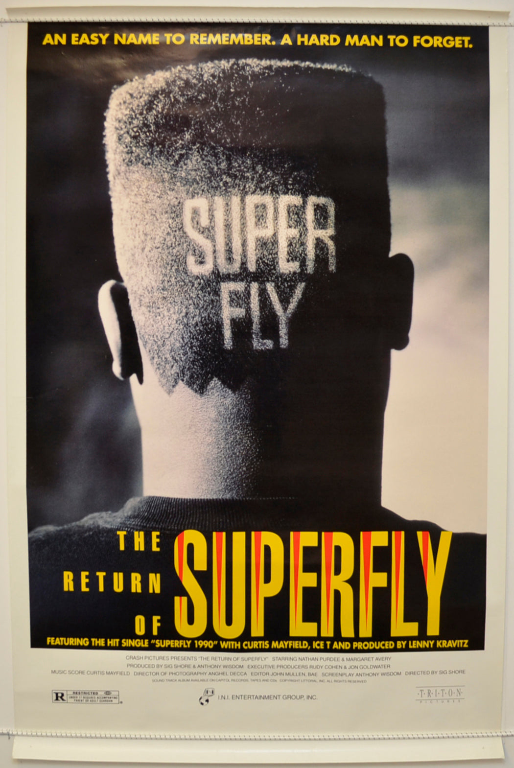 The Return Of Superfly  Original One Sheet Poster - Film Poster - Movie Poster 