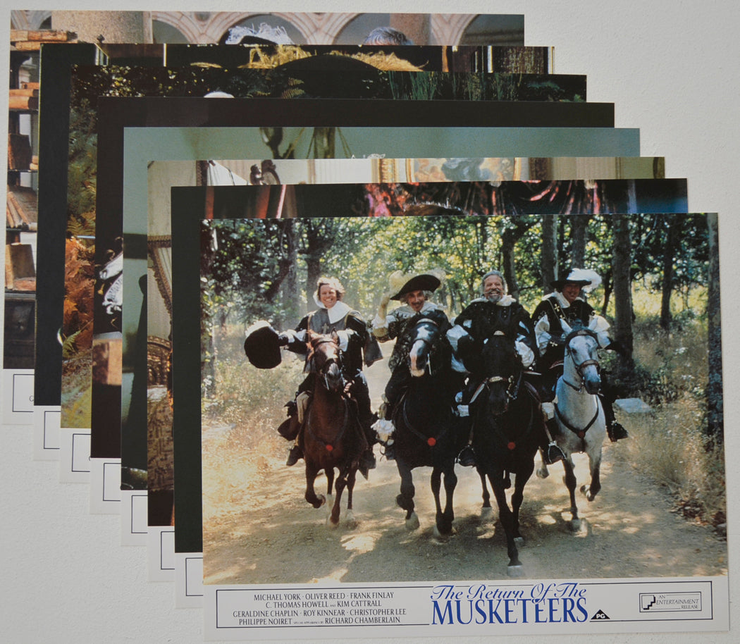 THE RETURN OF THE MUSKETEERS (Full View) Cinema Set of Colour FOH Stills / Lobby Cards  