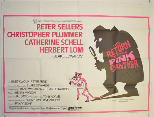 The Return Of The Pink Panther  Original British Quad Poster - Film Poster - Movie Poster 