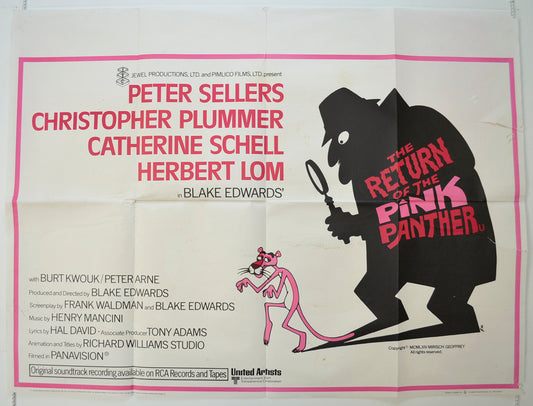 The Return Of The Pink Panther   Original Quad Poster - Film Poster - Movie Poster 