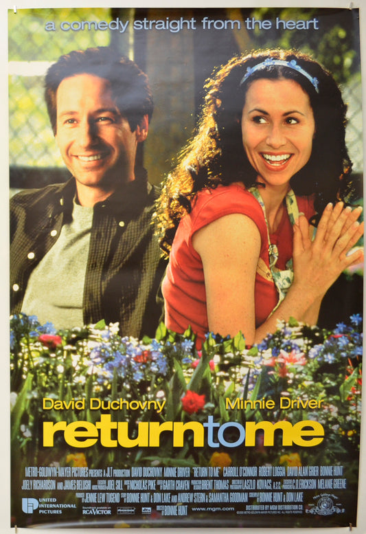 Return To Me Original One Sheet Poster - Film Poster - Movie Poster  