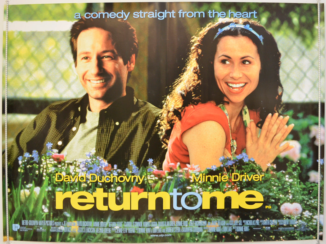 Return To Me  Original Quad Poster - Film Poster - Movie Poster 