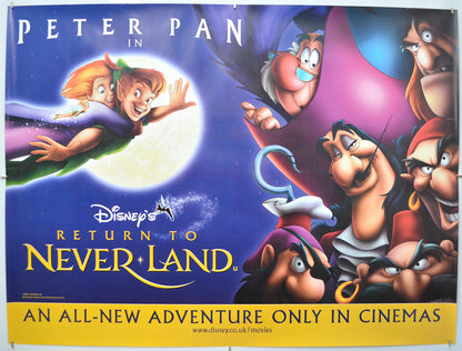 Return To Neverland Original Quad Poster - Film Poster - Movie Poster