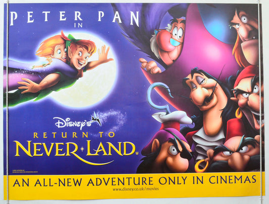 Return To Neverland Original British Quad Poster - Movie Poster