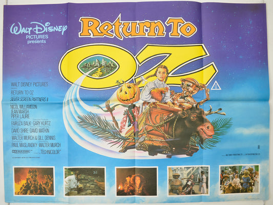 Return To Oz  Original Quad Poster - Film Poster - Movie Poster 