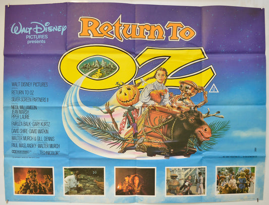 Return To Oz  Original Quad Poster - Film Poster - Movie Poster