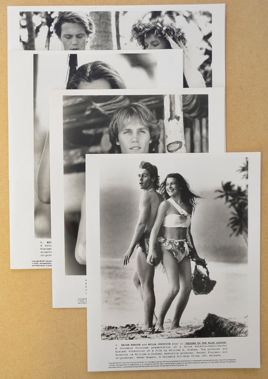 Return To The Blue Lagoon 4 Original Black and White Press Stills (Photographs) 