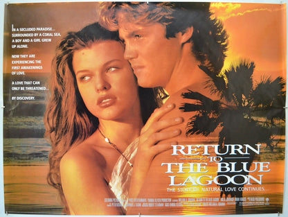 Return To The Blue Lagoon  Original Quad Movie Poster  