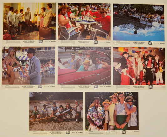 Revenge Of The Nerds II - Nerds In Paradise Set of 8 Original Lobby Cards / Colour Front Of House Stills 