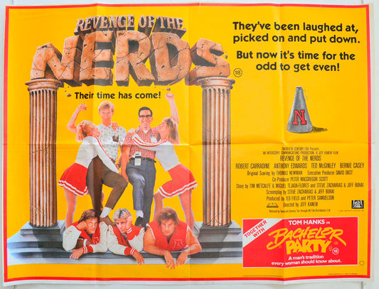 Revenge Of The Nerds Original British Quad Poster - Film Poster - Movie Poster 