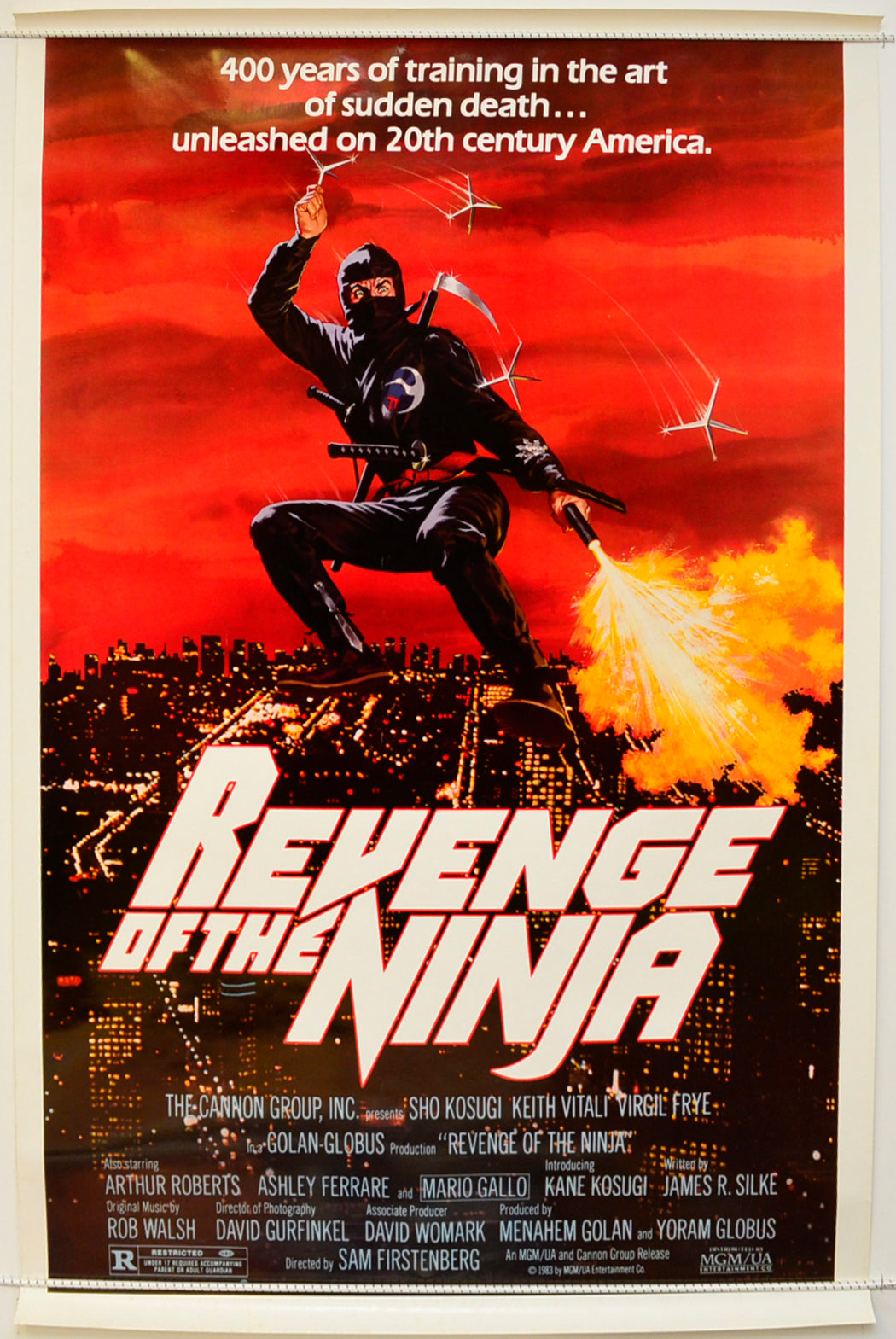 Revenge Of The Ninja Original One Sheet Poster - Film Poster - Movie Poster  