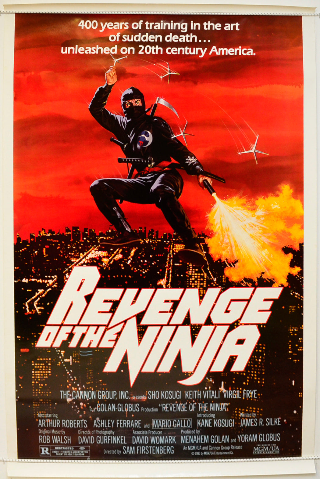 Revenge Of The Ninja Original One Sheet Poster - Film Poster - Movie Poster  