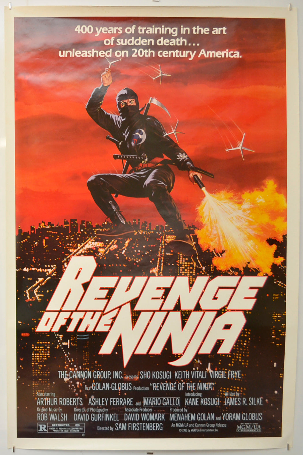 Revenge Of The Ninja Original One Sheet Poster - Film Poster - Movie Poster