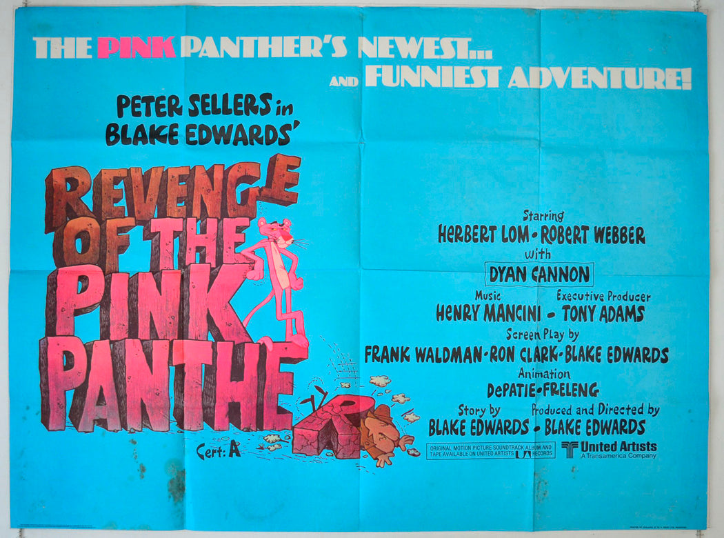 Revenge Of The Pink Panther Original British Quad Poster - Movie Poster