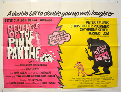 Revenge Of The Pink Panther / Return Of The Pink Panther (Double Bill) Original Quad Poster - Film Poster - Movie Poster