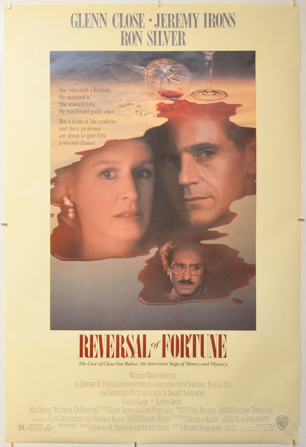 Reversal Of Fortune Original One Sheet Poster - Film Poster - Movie Poster