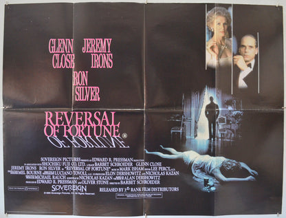 Reversal Of Fortune Original Quad Poster - Film Poster - Movie Poster  