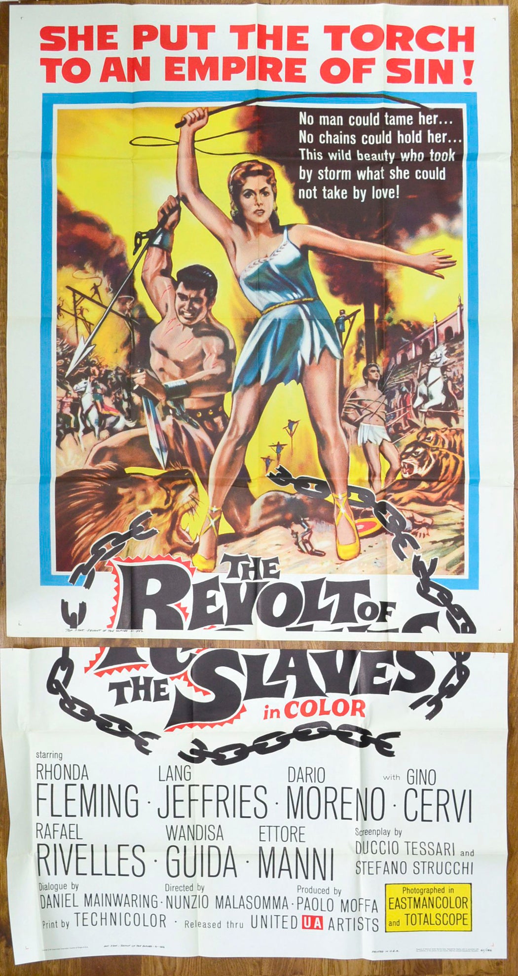 Revolt Of The Slaves– 3 Sheet Poster