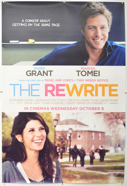 The Rewrite Original One Sheet Poster - Film Poster - Movie Poster