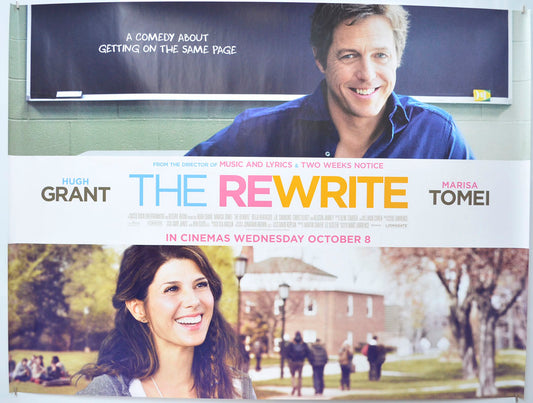 The Rewrite  Original Quad Poster - Film Poster - Movie Poster