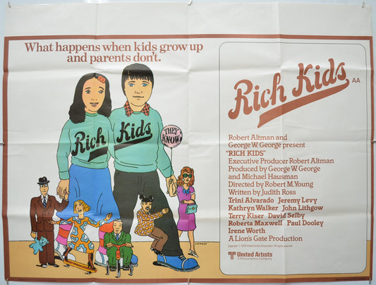 Rich Kids  Original Quad Movie Poster  