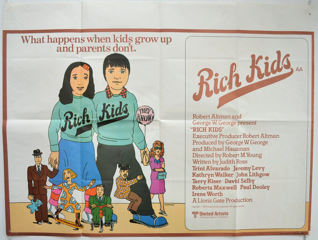 Rich Kids  Original British Quad Poster - Film Poster - Movie Poster 