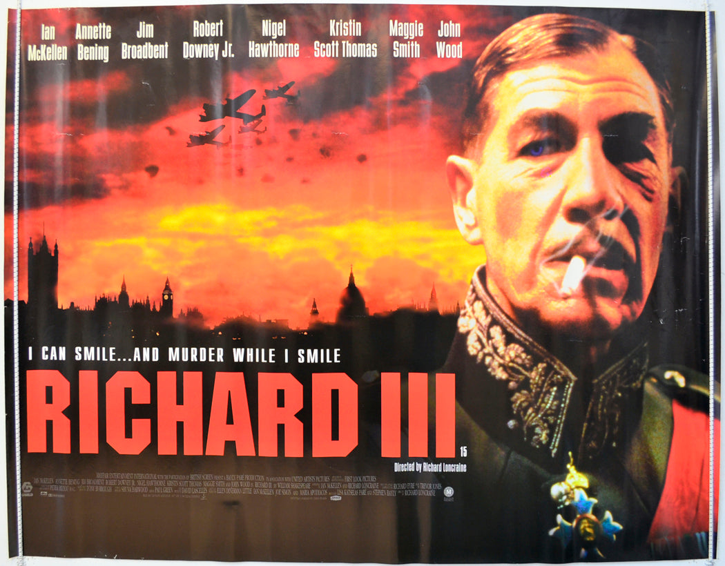 Richard III  Original British Quad Poster - Film Poster - Movie Poster 