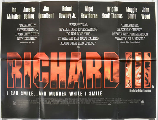 Richard III  Original Quad Poster - Film Poster - Movie Poster 