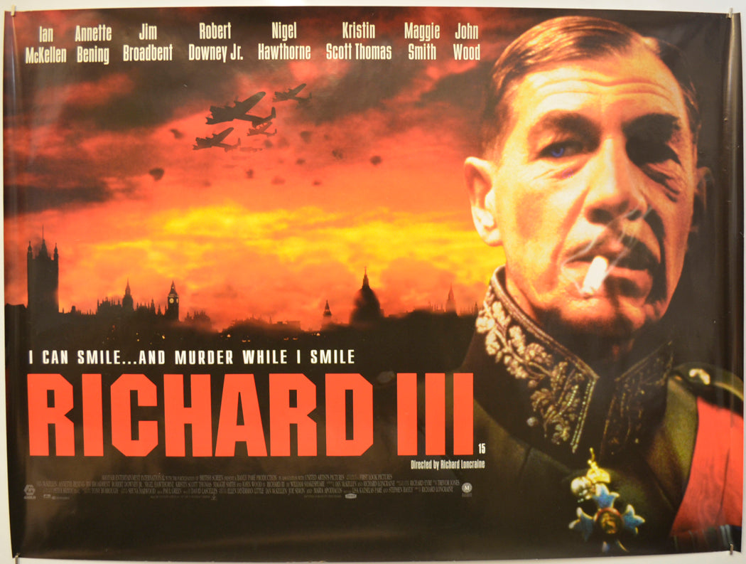 Richard III  Original Quad Poster - Film Poster - Movie Poster