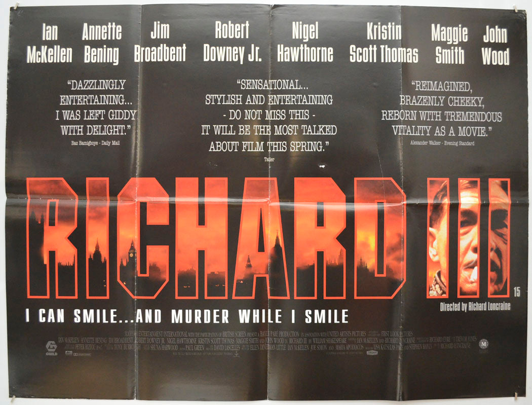 Richard III Original Quad Poster - Film Poster - Movie Poster