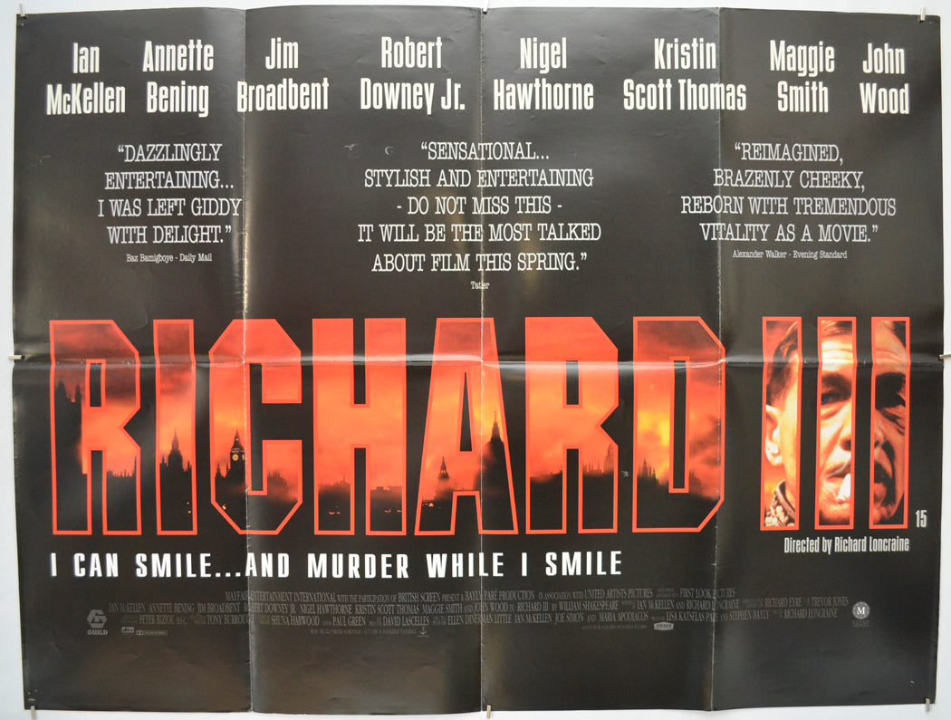 Richard III Original Quad Poster - Film Poster - Movie Poster  