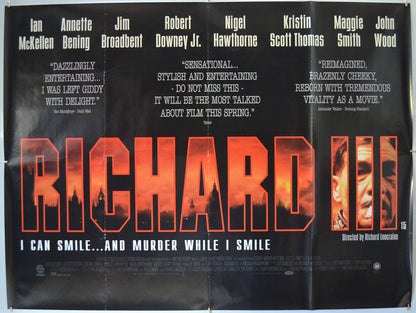 Richard III (reviews version) Original Quad Poster - Film Poster - Movie Poster