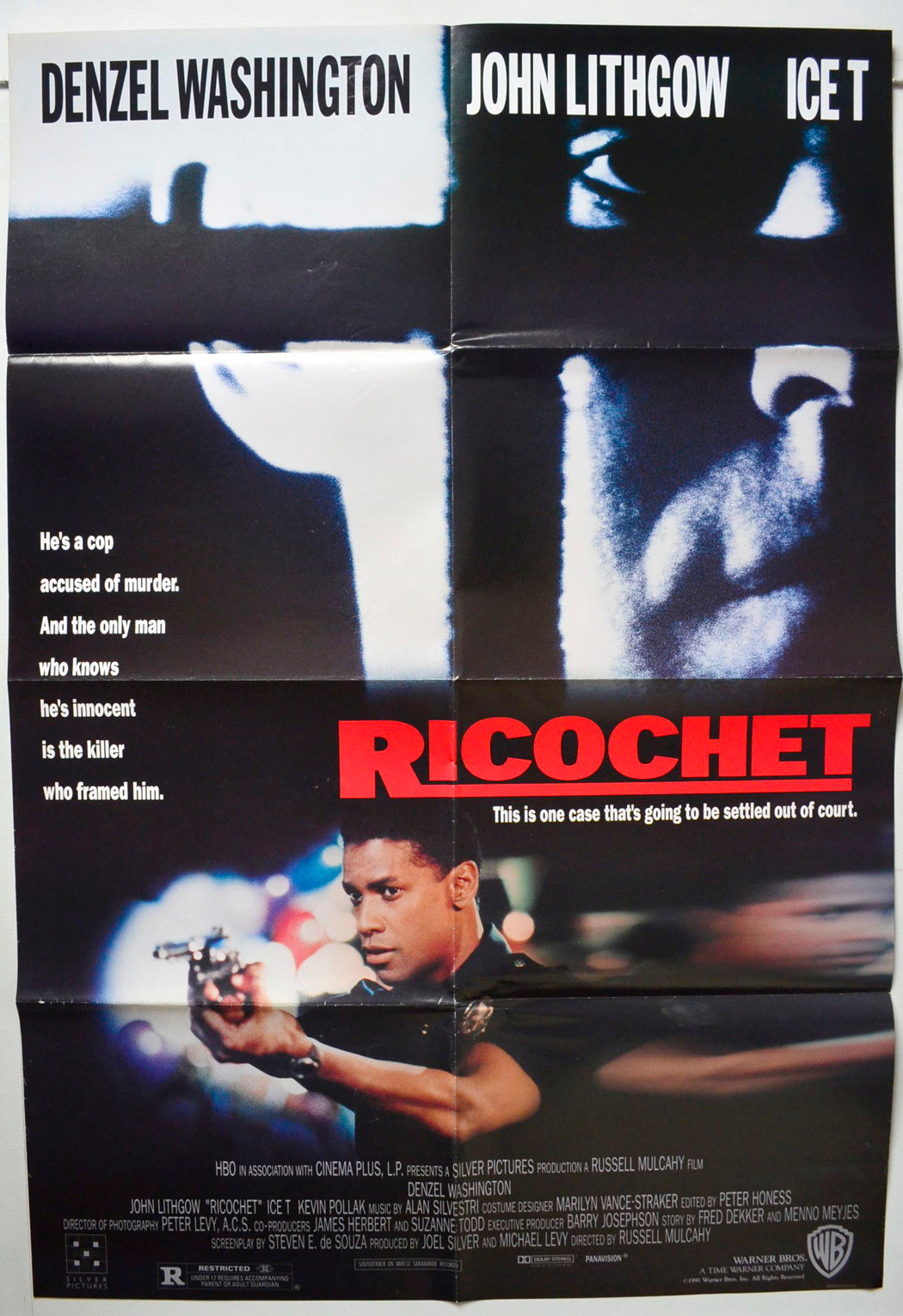 Ricochet Original One Sheet Poster - Movie Poster