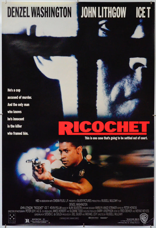 Ricochet - Original One Sheet Poster - Film Poster - Movie Poster 
