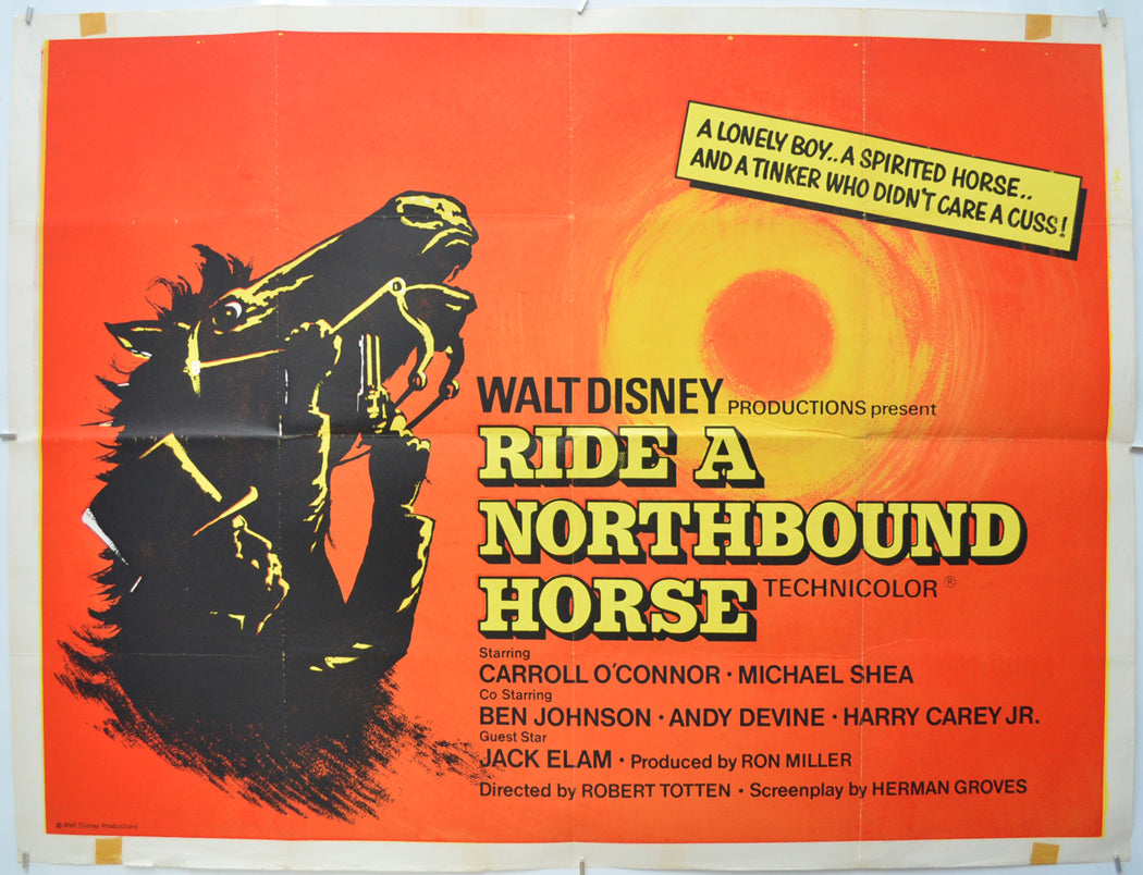 Ride A Northbound Horse Original Quad Poster - Film Poster - Movie Poster