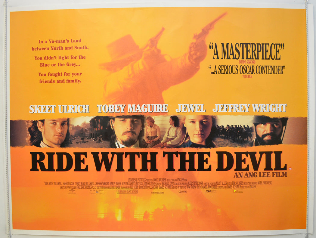 Ride With The Devil  Original Quad Poster - Film Poster - Movie Poster 