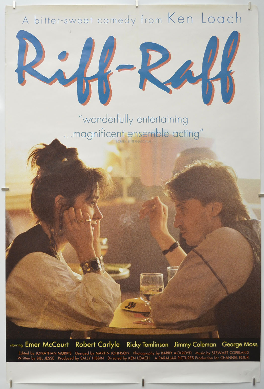 Riff-Raff Original Double Crown Poster - Film Poster - Movie Poster