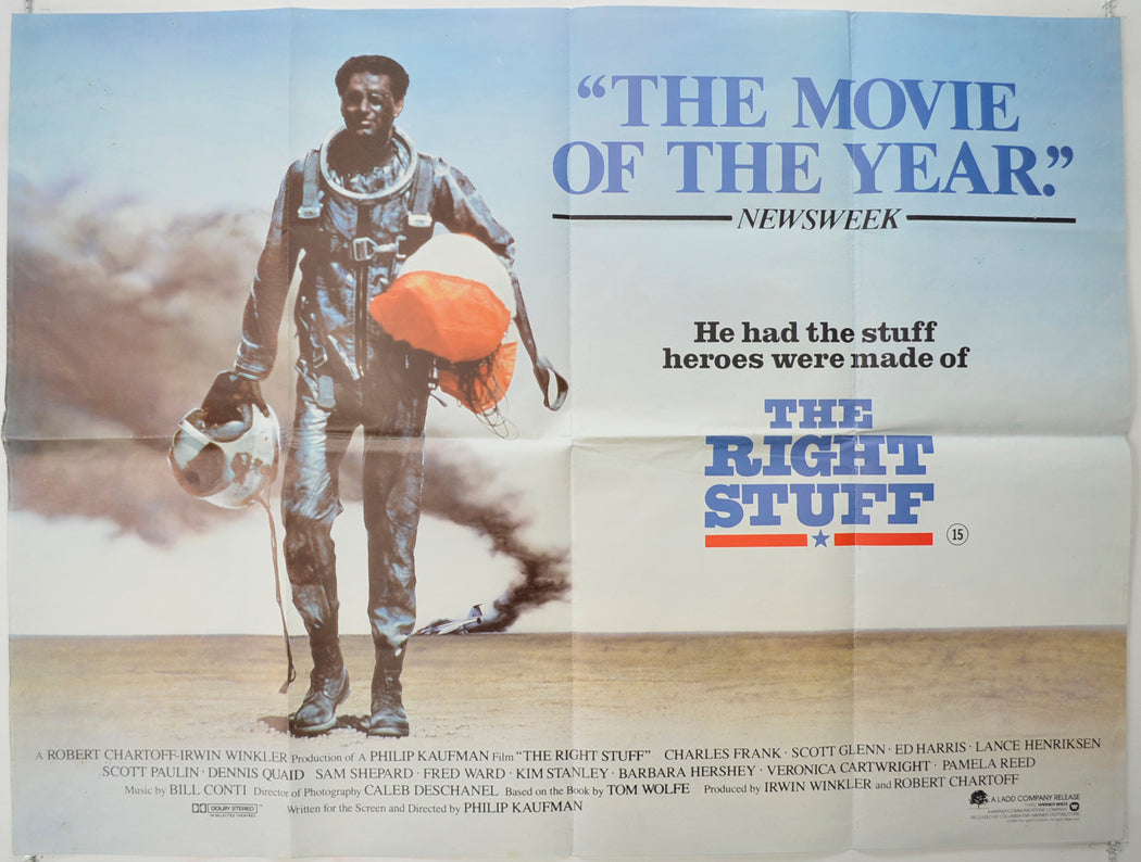 The Right Stuff   Original Quad Poster - Film Poster - Movie Poster 