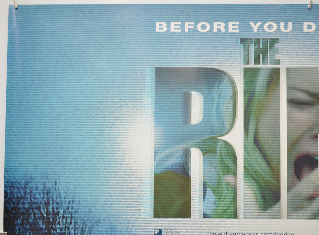 THE RING (Top Left) Cinema Quad Movie Poster 