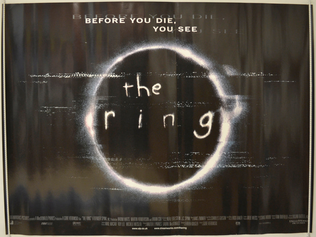 The Ring  (Teaser / Advance Version)  Original Quad Poster - Film Poster - Movie Poster 